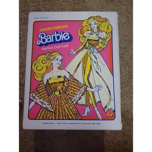 Vintage 1980 MATTEL "GOLDEN DREAM" BARBIE Storage TRUNK Only